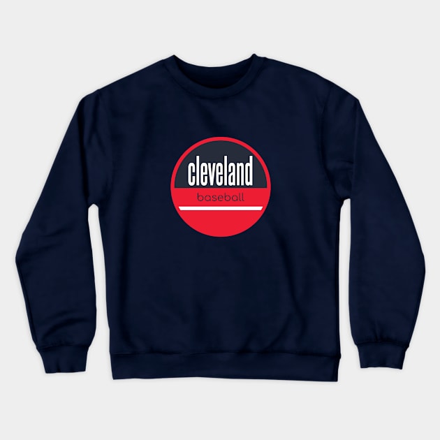 Cleveland baseball Crewneck Sweatshirt by BVHstudio